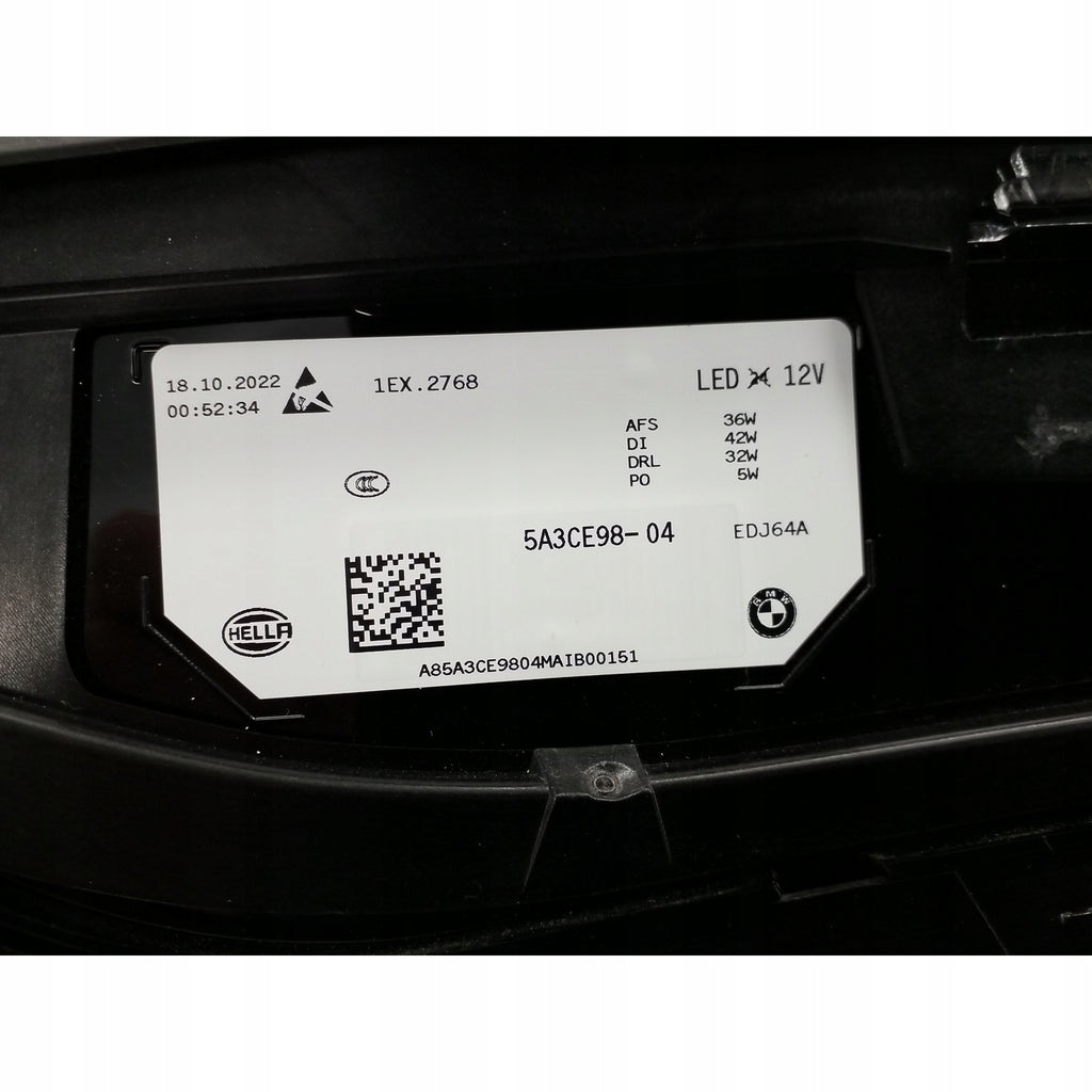 Frontscheinwerfer BMW IX 5A3CE98 Rechts Scheinwerfer Headlight SCH3422197355zf