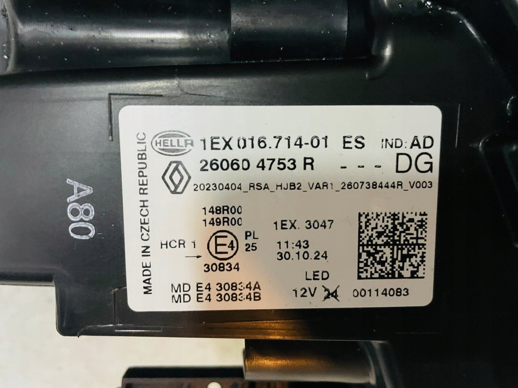 Frontscheinwerfer Renault Captur 260604753R Links Scheinwerfer Headlight SCH5434877173ww