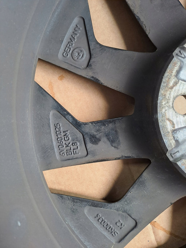 1x Alufelge 16 Zoll 7.0" 5x100 46ET Matt Grau 6V0601025N Skoda Fabia Iii