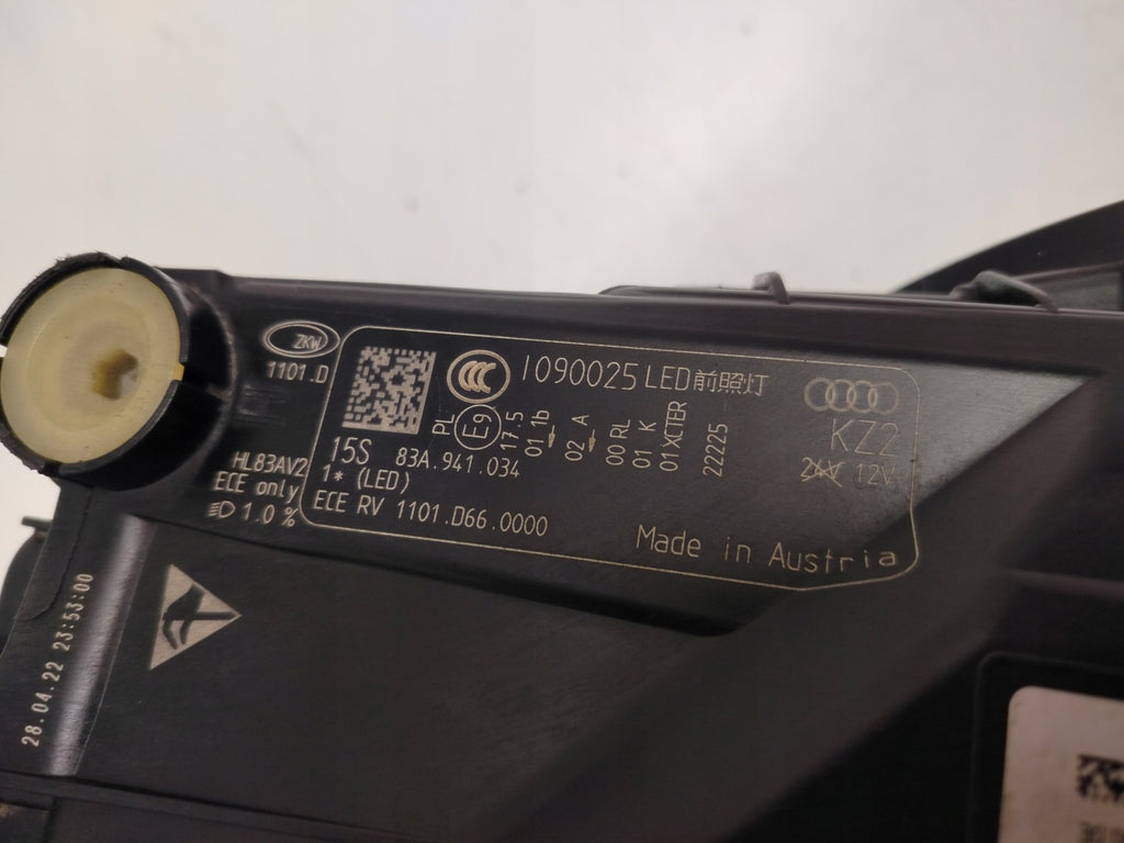 Frontscheinwerfer Audi Q3 83A941034 Full LED Rechts Scheinwerfer Headlight SCH2242007601at