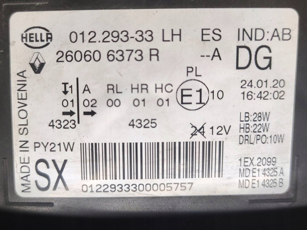 Frontscheinwerfer Renault Scenic 260606373R Links Scheinwerfer Headlight SCH1780330175zm