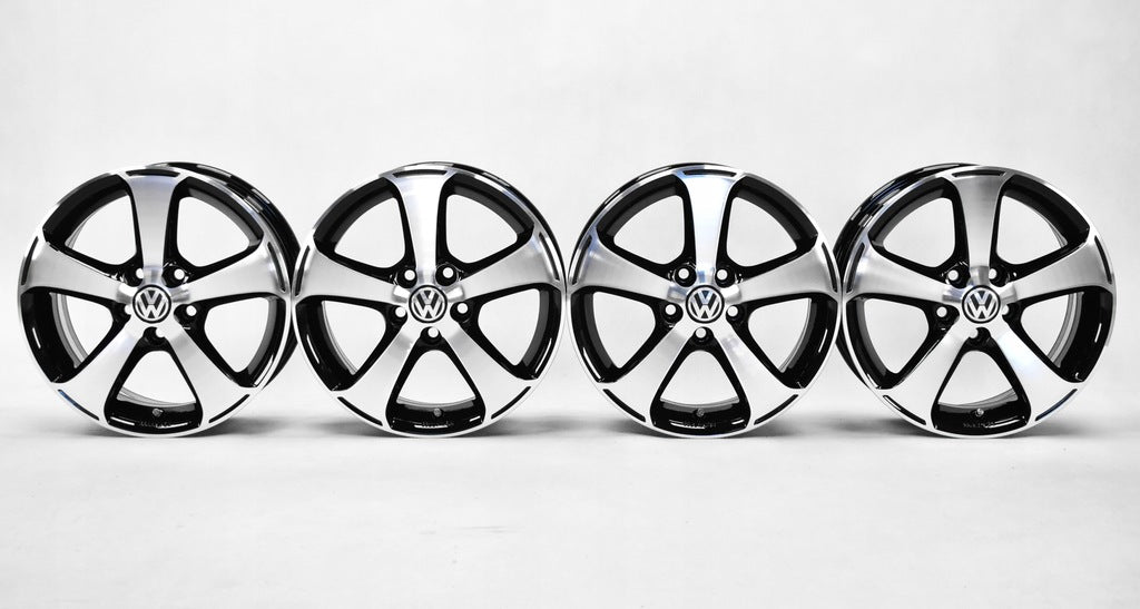 4x Alufelge 15 Zoll 6.0" 5x100 40ET Glanz Silber 6R0071495A VW Polo Rim Wheel FEL1773971680cl