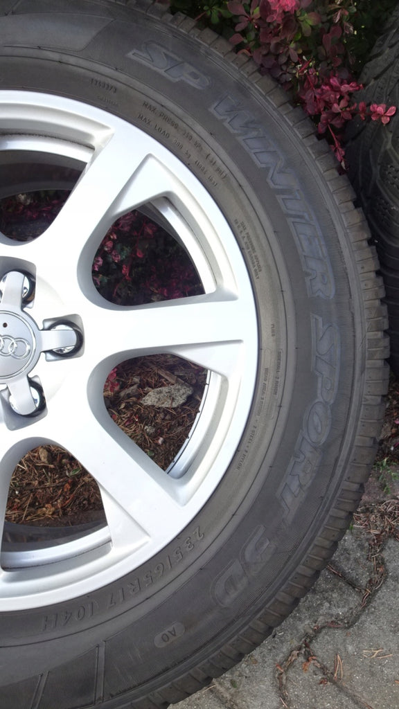 4x Alufelge 17 Zoll 7.0" 5x112 37ET Glanz Silber 8R0601025E Audi Q5 Q3 Rim Wheel FEL9548524252qn