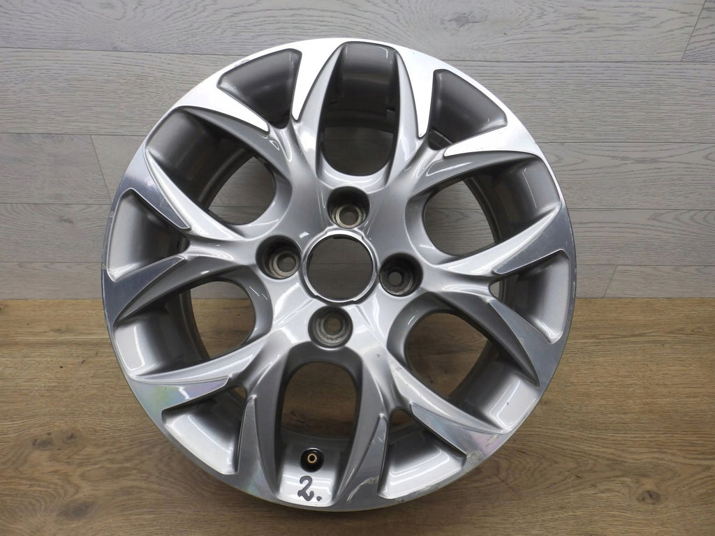 1x Alufelge 15 Zoll 6.0" 4x108 23ET Glanz Silber 9673773877 Peugeot 208 FEL4602467476nd