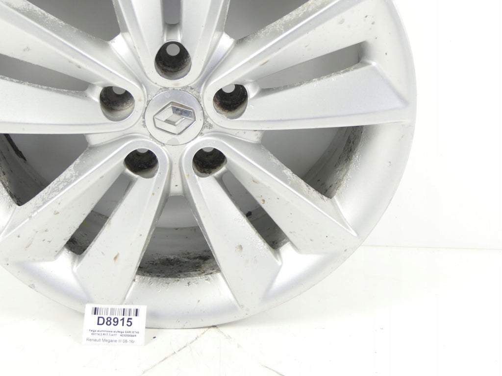 1x Alufelge 17 Zoll 7.0" 5x114.3 49ET 403000066R Renault Megane III 1 Scenic FEL7484870426oi