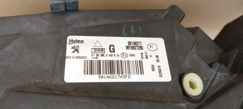 Frontscheinwerfer Peugeot Partner Rifter 9816827280 90146217 LED Links Headlight SCH9973916429es
