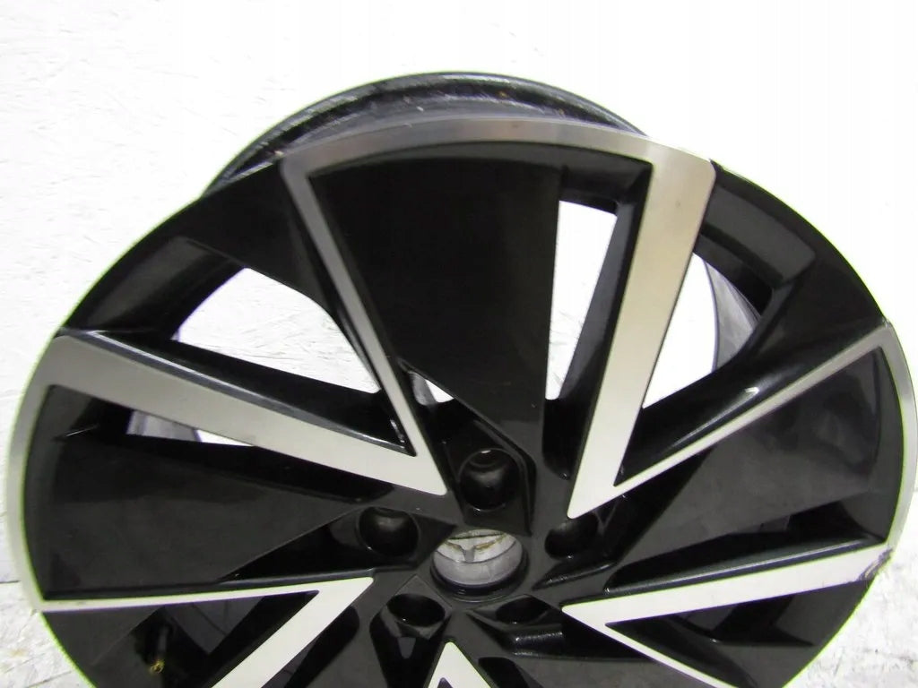 1x Alufelge 18 Zoll 7.5" 5x112 48ET Glanz Schwarz 5E3601025AD Mg Octavia 5e3 Iv