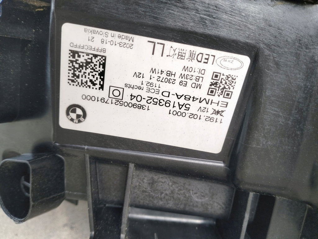 Frontscheinwerfer BMW 4 G22 G23 G26 5A19352-01 LED Rechts Scheinwerfer Headlight SCH5500195741mv