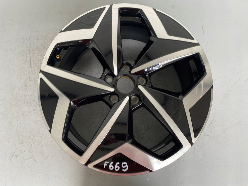 1x Alufelge 19 Zoll 7.5" 5x112 50ET Glanz Schwarz 10A601025H VW Rim Wheel FEL1936590278zf