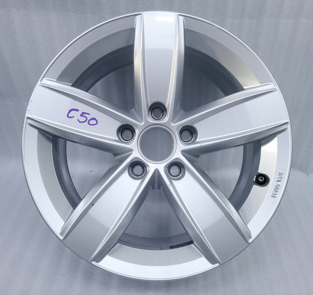 1x Alufelge 16 Zoll 6.5" 5x112 33ET Glanz Silber 7N0071496C, KBA50096 VW Sharan