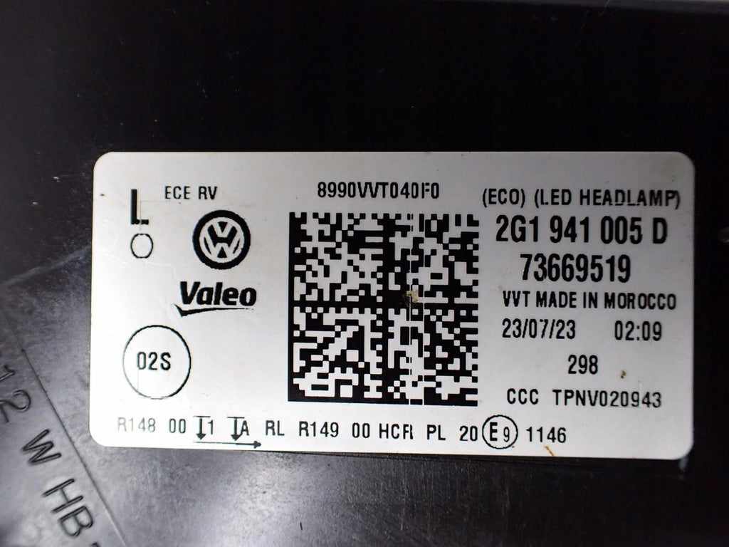 Frontscheinwerfer VW Polo 2G1941005D Full LED Links Scheinwerfer Headlight SCH2637535183fs