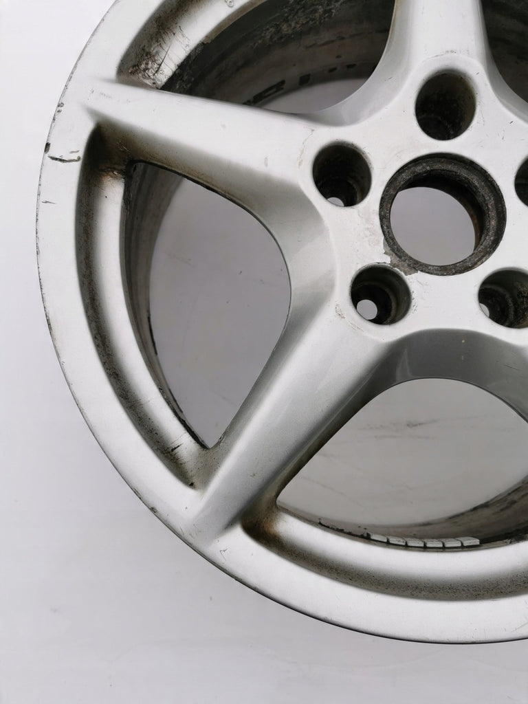 1x Alufelge 18 Zoll 8.0" 5x130 57ET Glanz Silber 99736213600 Porsche 911 997