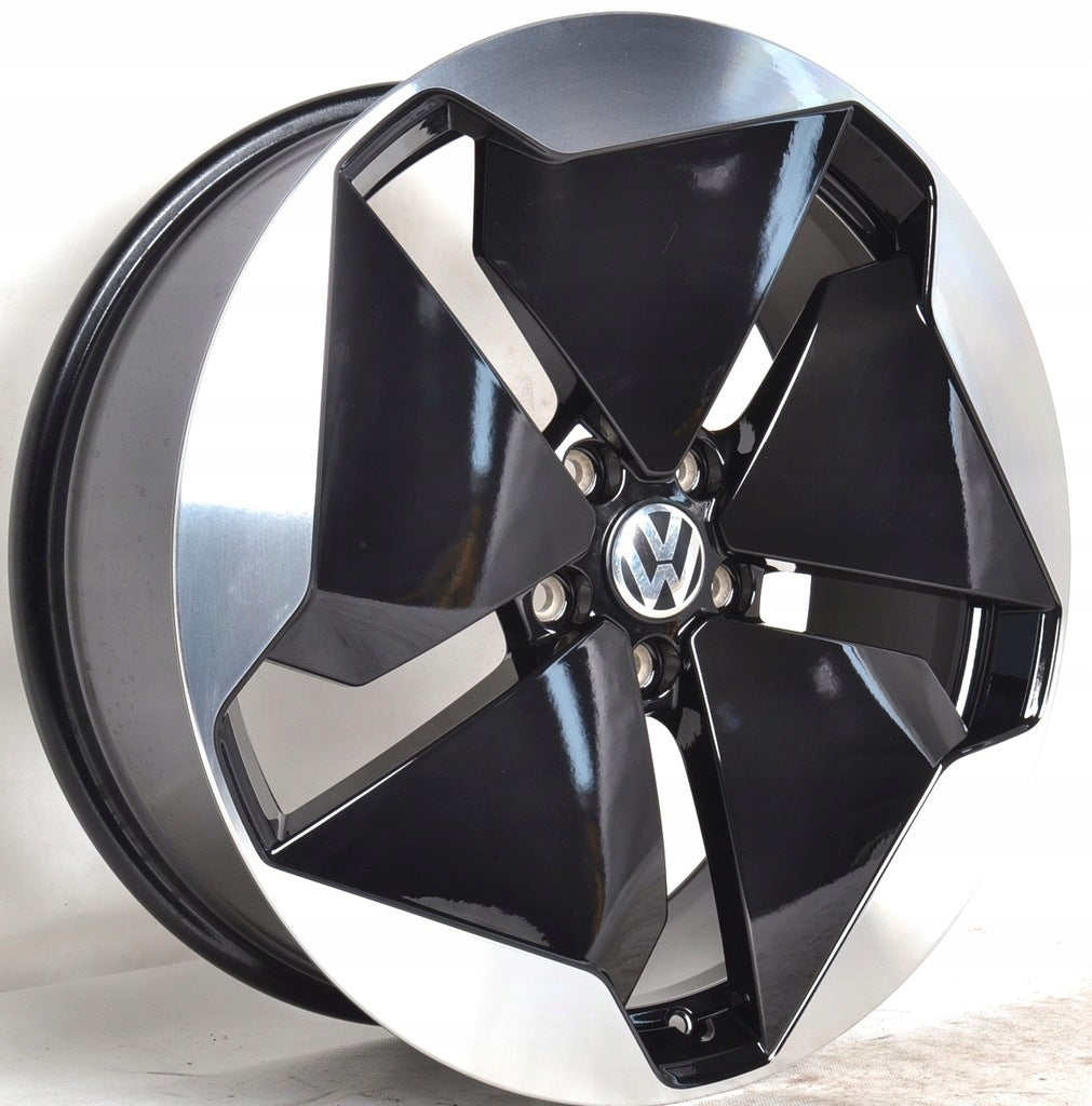 4x Alufelge 20 Zoll 7.5" 5x112 44ET Glanz Schwarz 10A601025B VW Golf Rim Wheel FEL4267598750fh