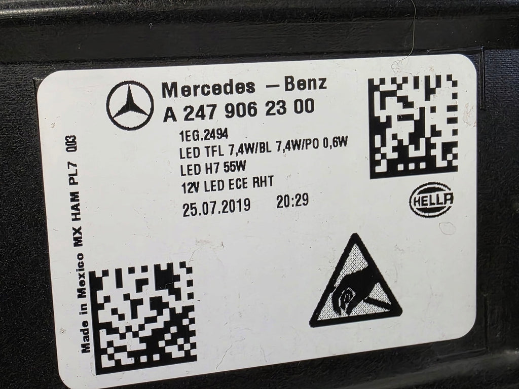 Frontscheinwerfer Mercedes-Benz W247 A2479062300 Links Scheinwerfer Headlight SCH8571383154kx