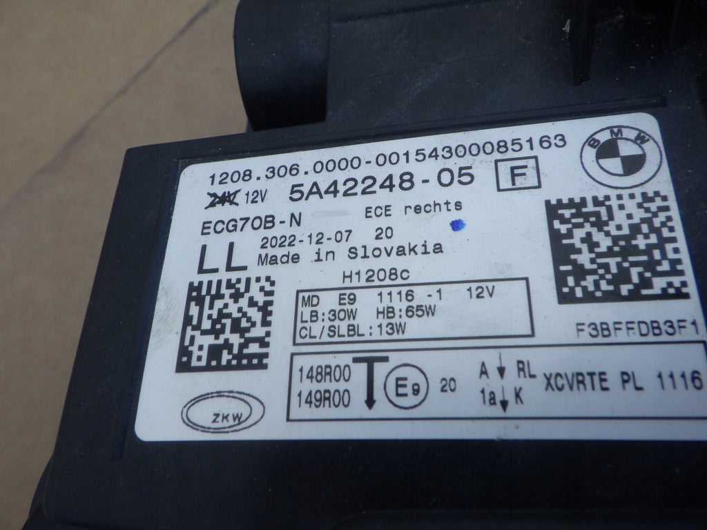 Frontscheinwerfer BMW 2 Active Tourer U06 5A42248 LED Rechts Headlight