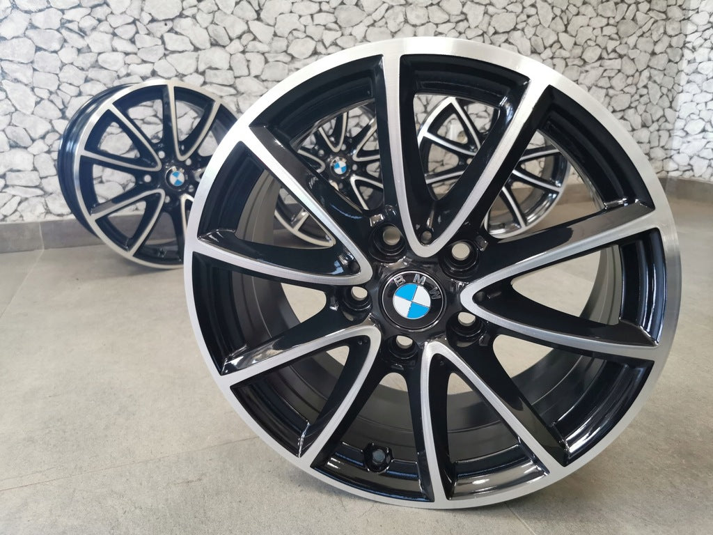 4x Alufelge 16 Zoll 7.0" 5x112 52ET Glanz Schwarz 6855080 BMW 2 F45 Rim Wheel FEL9465640972ng
