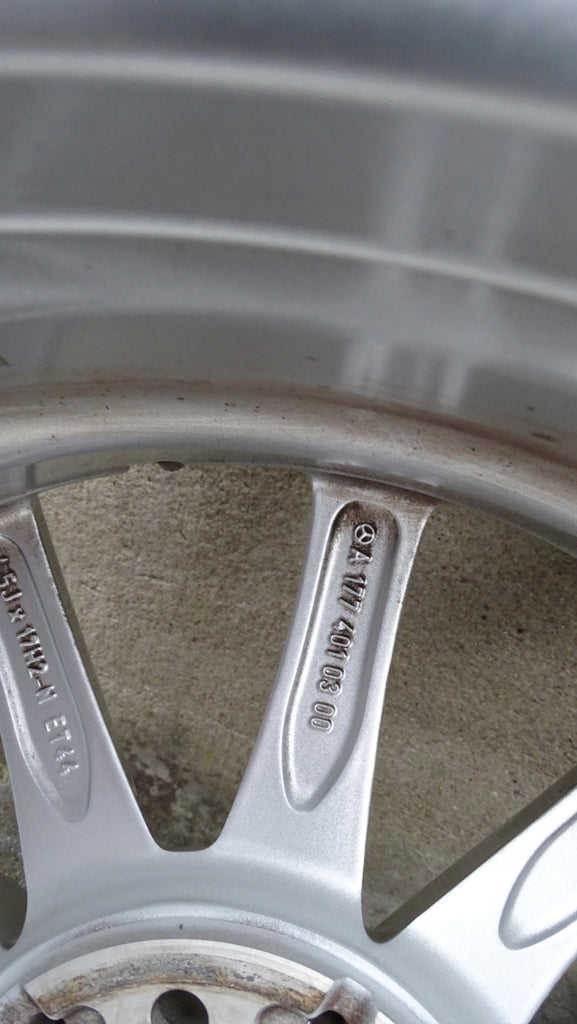 1x Alufelge 17 Zoll 6.5" 5x112 44ET Glanz Silber A1774010300 Mercedes-Benz W177 FEL8361107352oc