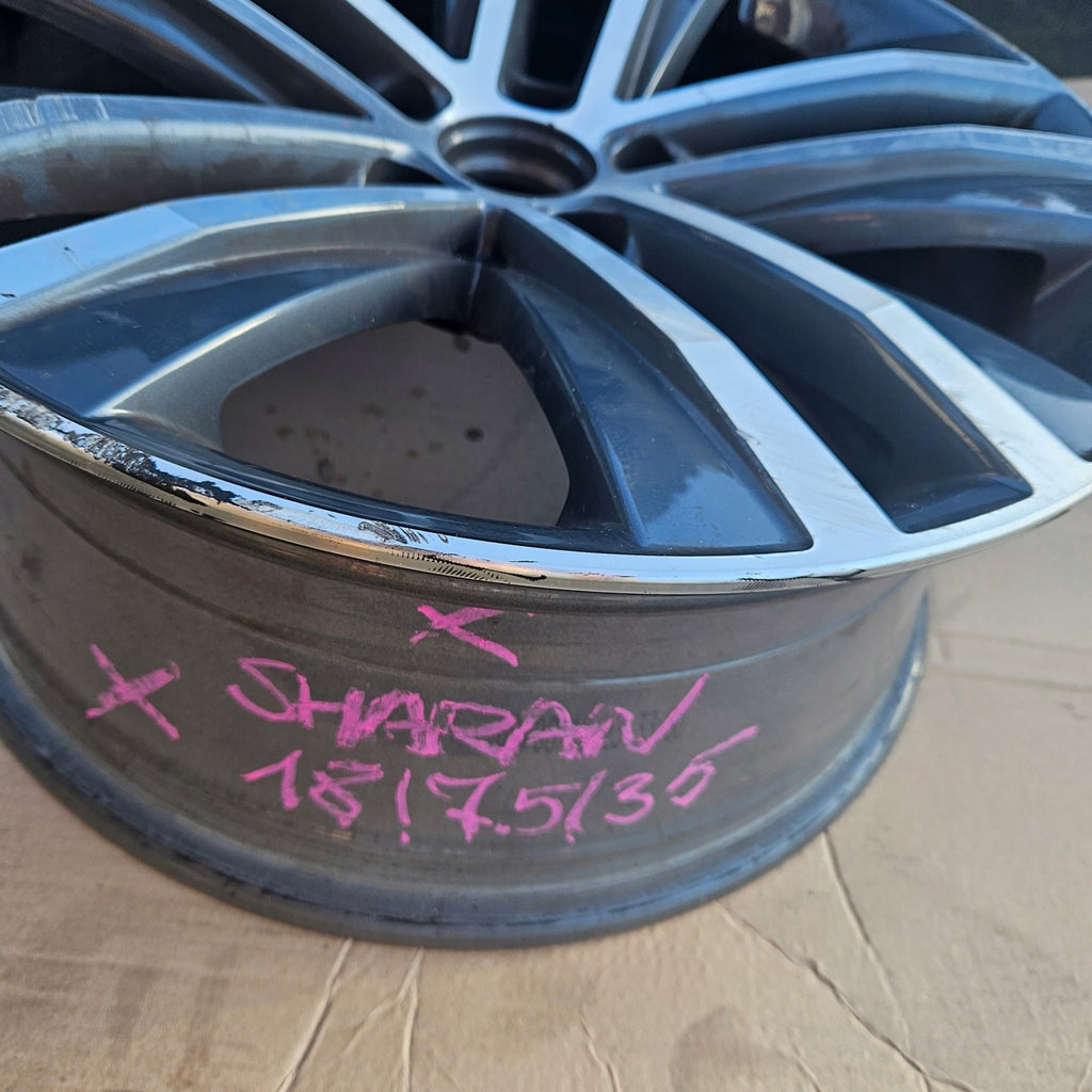 1x Alufelge 18 Zoll 6.0" 5x112 35ET 7N0601025F Seat Alhambra Sharan Rim Wheel FEL9197919091qu
