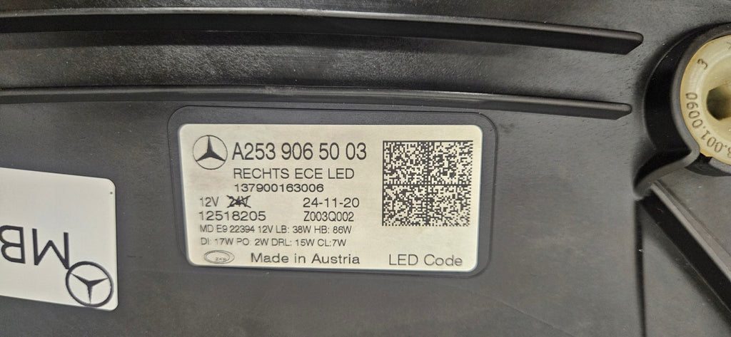 Frontscheinwerfer Mercedes-Benz Glc A2539065003 LED Rechts Headlight SCH4259525749nt