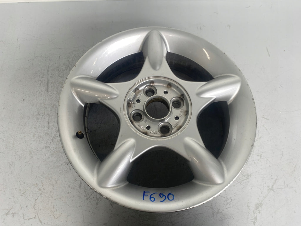 1x Alufelge 16 Zoll 6.5" 4x100 48ET Glanz Silber Mini R50 Rim Wheel FEL2356997270lu