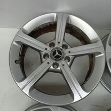 Load image into Gallery viewer, 4x Alufelge 17 Zoll 6.5" 5x112 44ET Glanz Silber A1774011200 Mercedes-Benz Cla FEL8098311210be