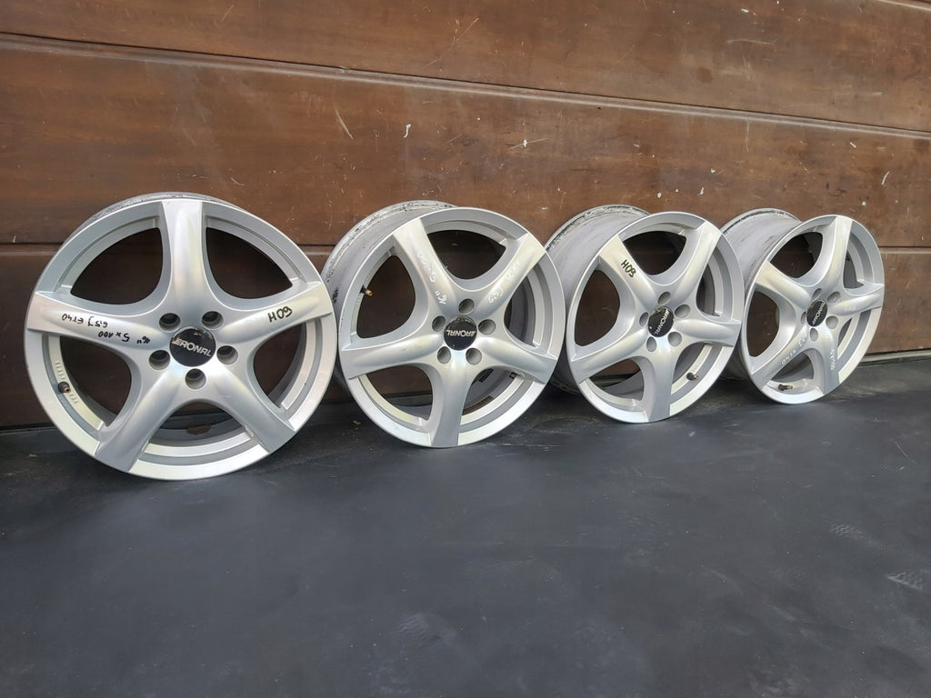 4x Alufelge 16 Zoll 6.5" 5x100 Seat Leon Golf I Rim Wheel FEL7966125979sr