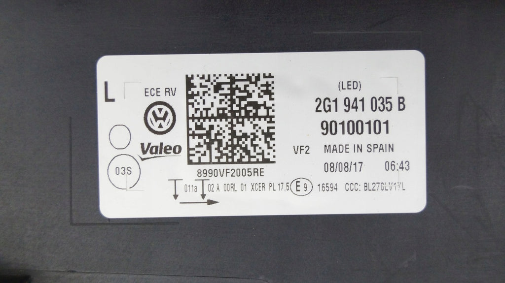 Frontscheinwerfer VW Polo 2G194103589 LED Ein Stück (Rechts oder Links)