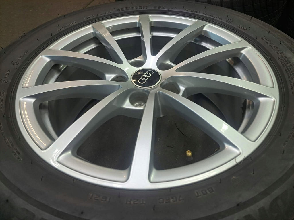 4x Alufelge 17 Zoll 7.5" 5x112 36ET Glanz Silber 4K0601025 Audi A4 A3 I FEL7231185277fo