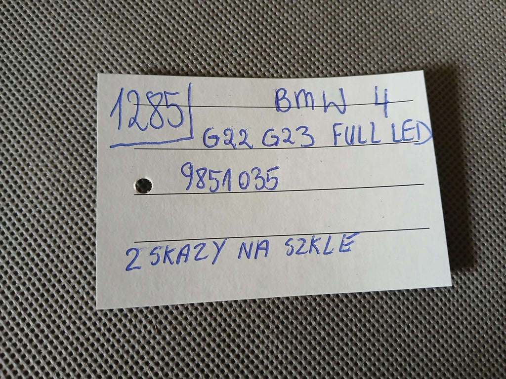 Frontscheinwerfer BMW 4 G22 G23 9851035 LED Links Scheinwerfer Headlight SCH5785619814vi