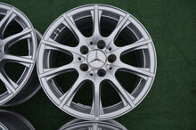 Load image into Gallery viewer, 4x Alufelge 16 Zoll 6.5" 5x112 38ET Glanz Silber A2054012400 Mercedes-Benz W205 FEL5754955709wc
