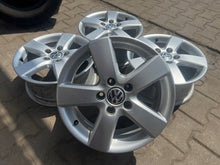Laden Sie das Bild in den Galerie-Viewer, 4x Alufelge 16 Zoll 6.5" 5x112 Glanz Silber 1T0601025M VW Touran Rim Wheel FEL9842010666vj