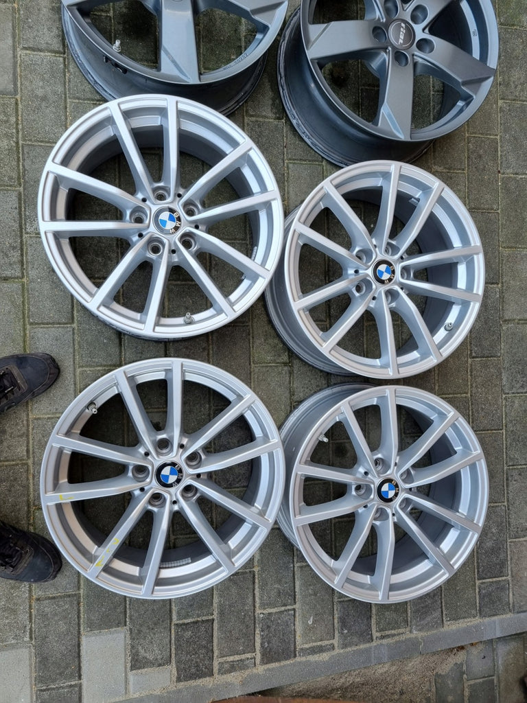 4x Alufelge 17 Zoll 7.5" 5x112 30ET Glanz Silber 6883520 BMW Rim Wheel FEL5513497230ev