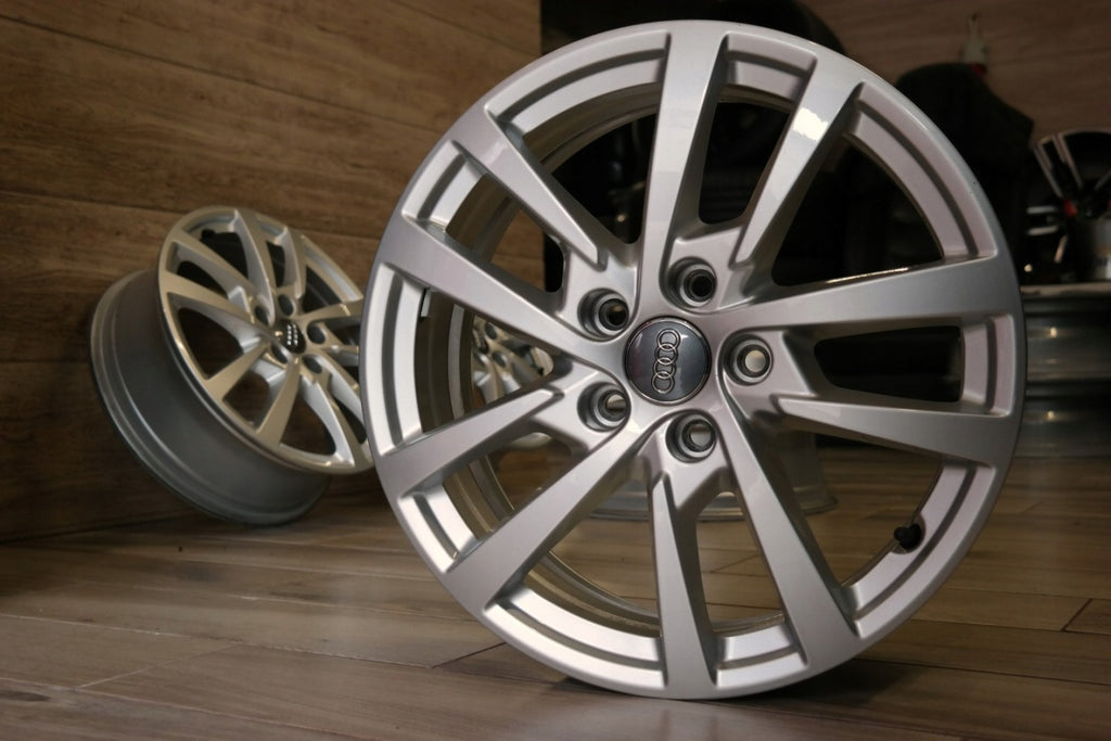 4x Alufelge 17 Zoll 6.0" 5x112 48ET Glanz Silber 8V0601025DH Audi Super FEL3217108584xg