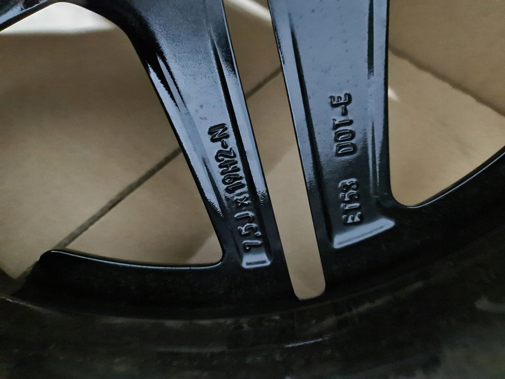 1x Alufelge 19 Zoll 7.5" 5x112 53ET Glanz Schwarz A2474011500 Mercedes-Benz W247 FEL5404568948wf
