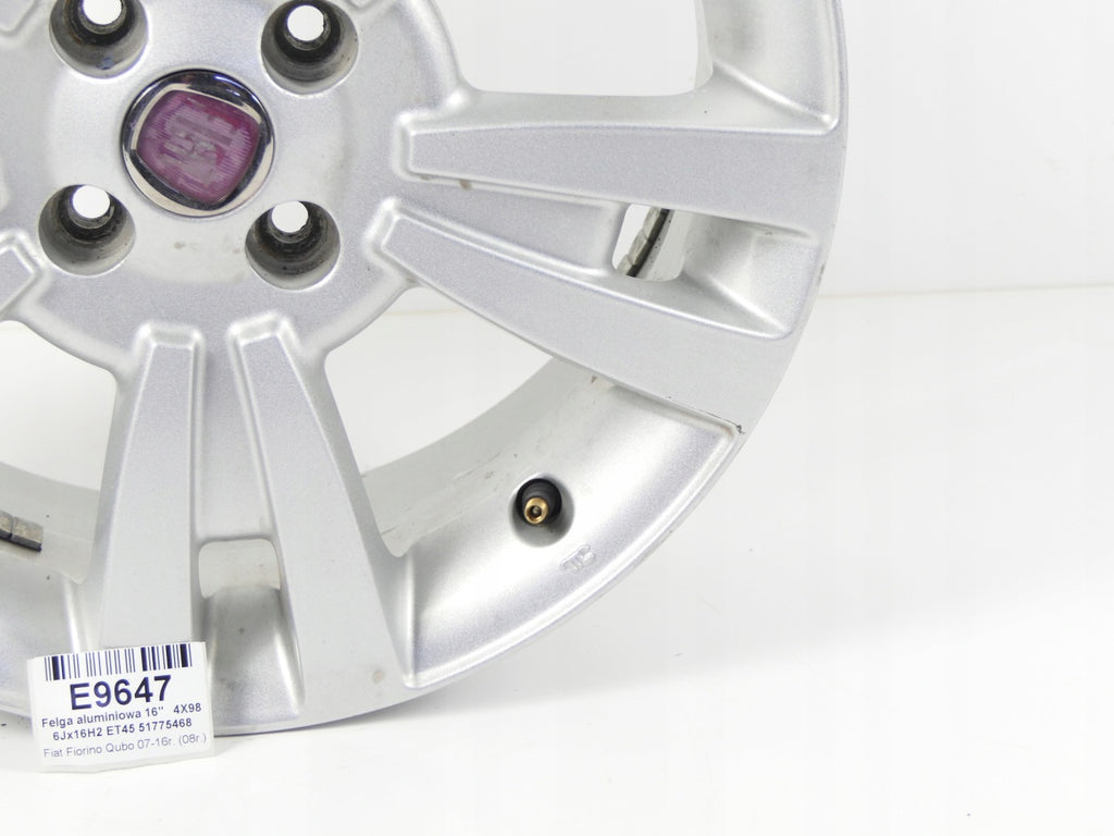 1x Alufelge 16 Zoll 6.0" 4x98 45ET 51775468 Fiat Fiorino Rim Wheel FEL9342088298pk