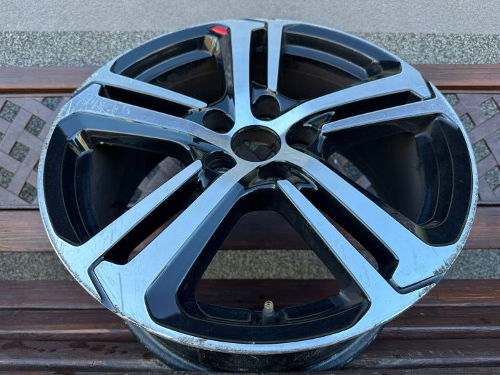 1x Alufelge 17 Zoll 7.5" 5x108 44ET Glanz Schwarz Peugeot 308 Ii Rim Wheel FEL4416645980zj