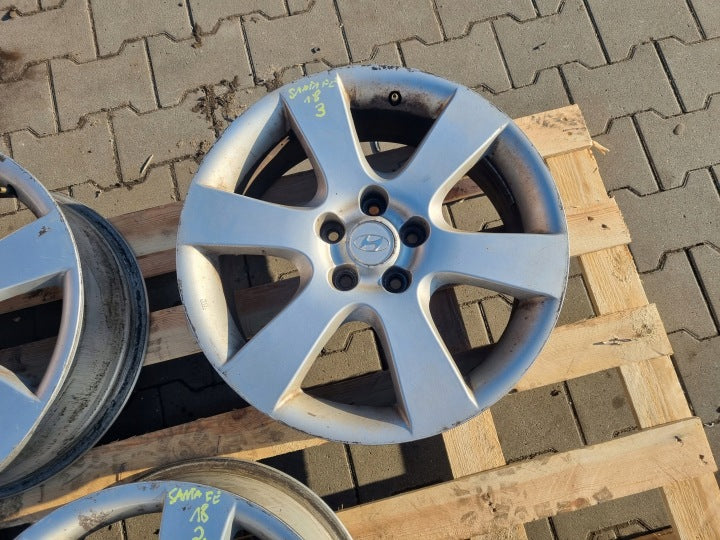 1x Alufelge 18 Zoll 7.0" 5x114.3 41ET 529102B180 Hyundai Santa Fe Rim Wheel FEL7932911091de