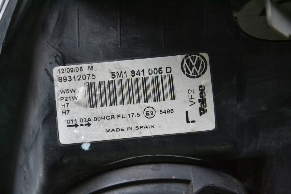 Frontscheinwerfer VW Golf V Plus 5M1941006D 5M1941005D Halogen Rechts oder Links SCH6150789739fv