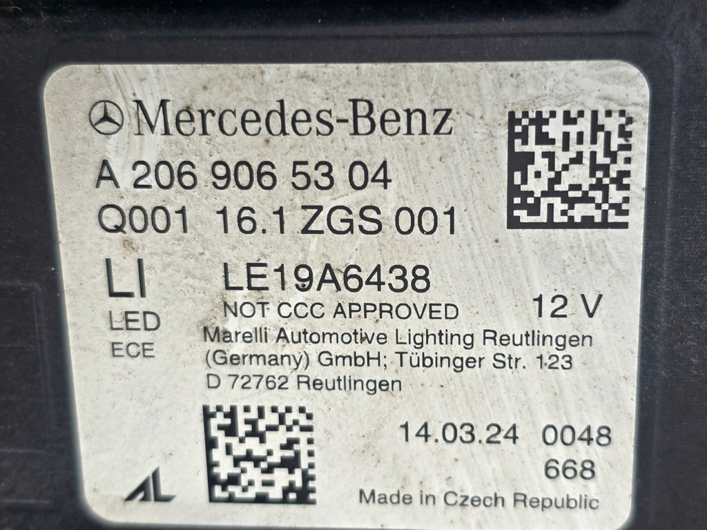 Frontscheinwerfer Mercedes-Benz W206 A2069065304 LED Links Headlight SCH8677495537sh