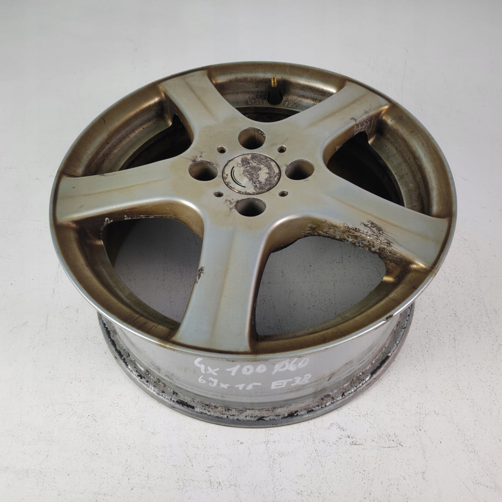 4x Alufelge 15 Zoll 6.0" 4x100 38ET KBA48949 Rim Wheel FEL7342138045bn