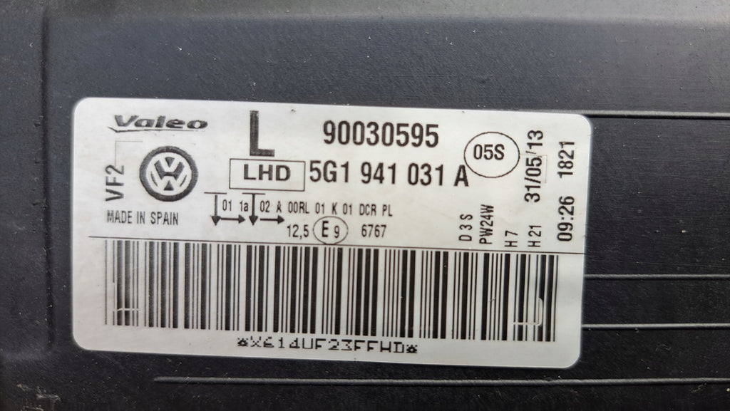 Frontscheinwerfer VW Golf VII 5g1 5G1941031A Xenon Links Scheinwerfer Headlight SCH8003337149ee