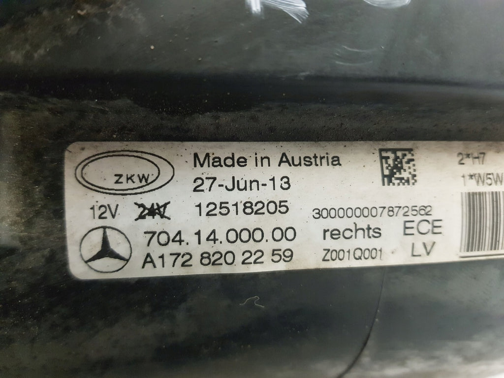 Frontscheinwerfer Mercedes-Benz Slk R172 A1728202259 Rechts Headlight