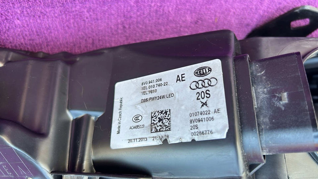 Frontscheinwerfer Audi A3 8V0941006 Xenon Rechts Scheinwerfer Headlight