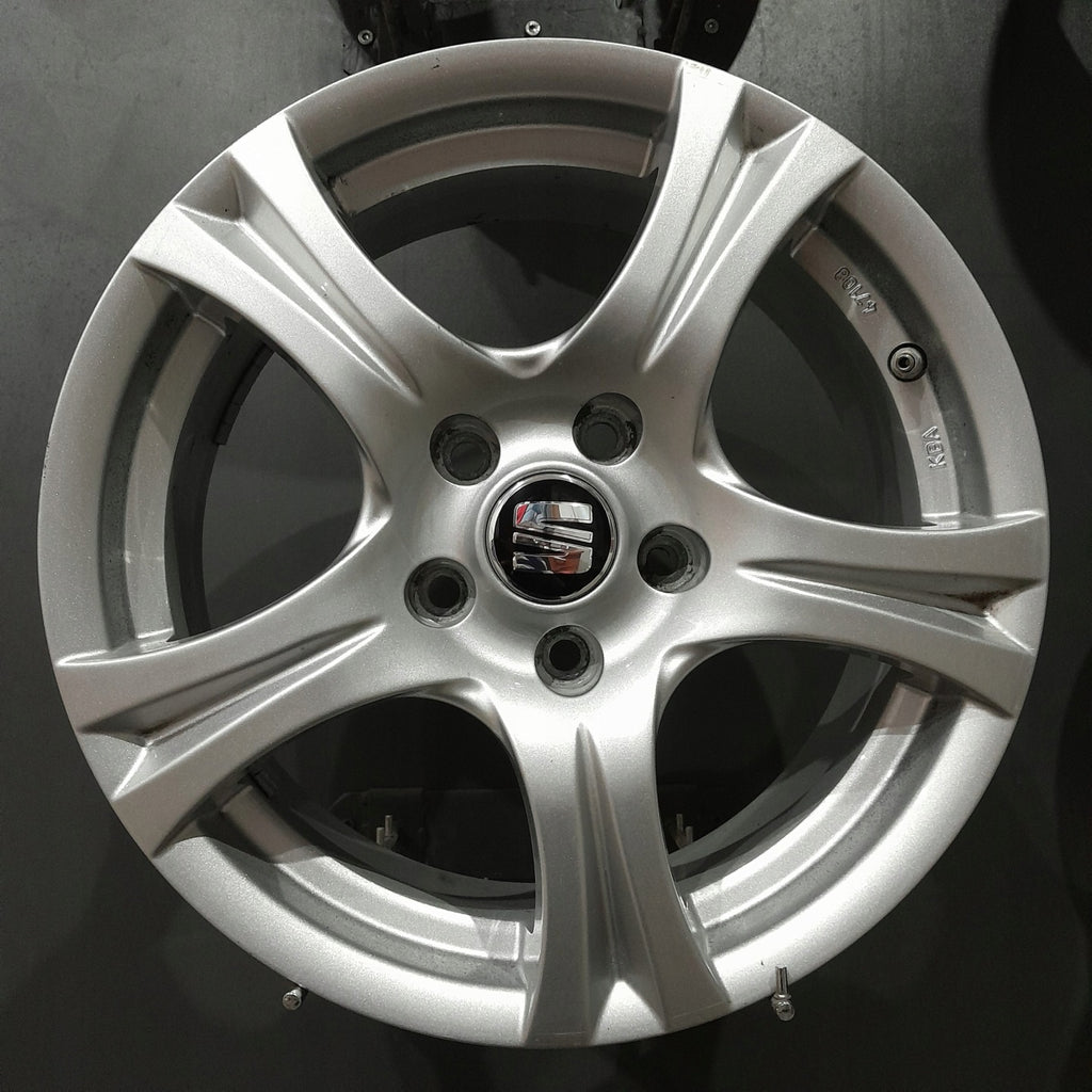 4x Alufelge 16 Zoll 7.0" 5x112 46ET Silber Seat Leon Exeo Rim Wheel FEL3163274000lh