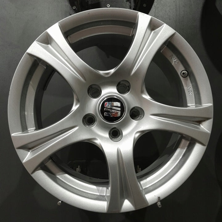4x Alufelge 16 Zoll 7.0" 5x112 46ET Silber Seat Leon Exeo Rim Wheel FEL3163274000lh