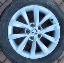 Laden Sie das Bild in den Galerie-Viewer, 1x Alufelge 16 Zoll 6.5" 5x112 46ET Glanz Silber 5E0601025BJ Skoda Superb Ii FEL9519372851bf