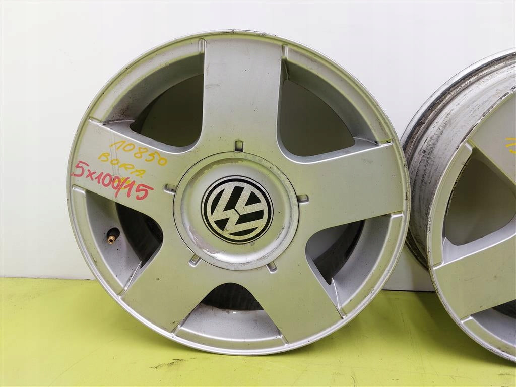 4x Alufelge 15 Zoll 6.0" 4x108 38ET Matt Silber 1J0601025B Audi I Rim Wheel FEL4947017665tk