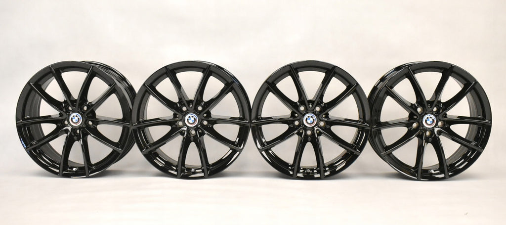4x Alufelge 18 Zoll 7.0" 5x112 22ET Glanz Schwarz 6880047 BMW X3 G01 G02 FEL2629458205po