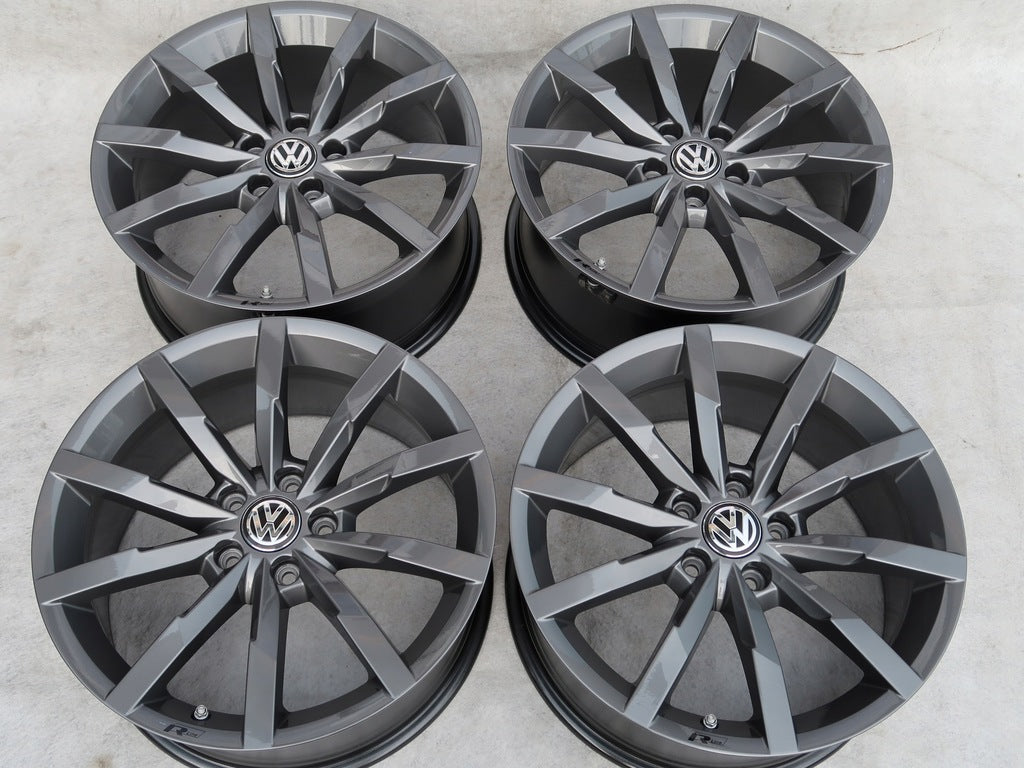 4x Alufelge 18 Zoll 8.0" 5x112 44ET Matt Schwarz VW Passat Arteon Rim Wheel FEL4212782576qt