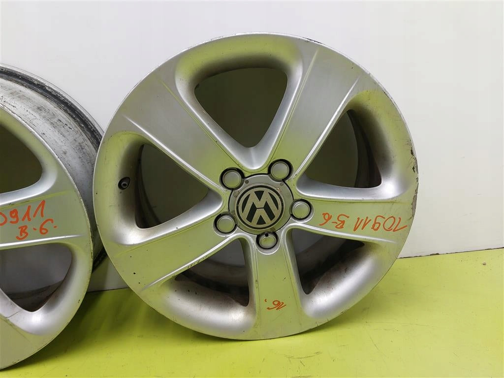 4x Alufelge 16 Zoll 6.5" 5x112 50ET Matt Silber 5PO601025F Audi I Rim Wheel FEL9609156843av